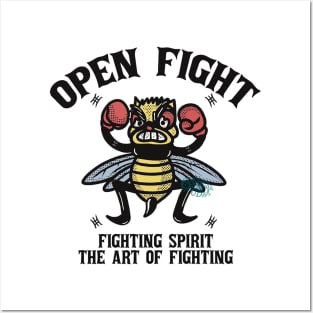 open fight bee Posters and Art